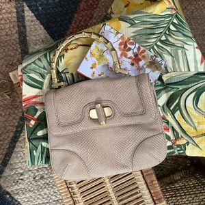 Talbots Tan Suede Handbag